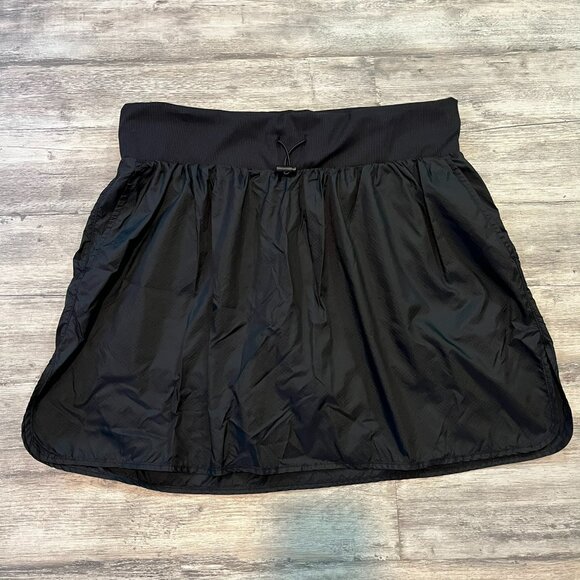 Sincerely Jules Black Athletic Skort, Bungee Elastic Waist, Pockets - Size Large - Picture 1 of 8